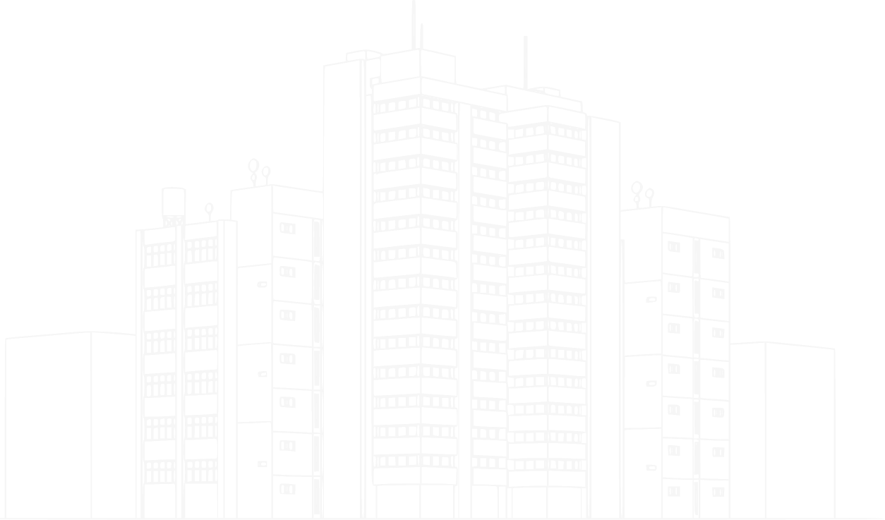 Vergin-Immobilien- Eine Schwarz-Weiß-Zeichnung eines Gebäudes auf schwarzem Hintergrund.