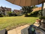 VERKAUFT - Gepflegte Souterrain-Wohnung in ruhiger Lage - für den Käufer provisionsfrei - Blick von Terrasse in den Garten