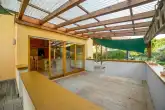 Überdachte Terrasse Richtung Osten - Verkauft - Großzügiges Einfamilienhaus mit ELW/FeWo in traumhafter Lage - Verkauft
