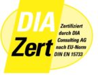 Demnächst im Angebot - Neuwertiges Reihenendhaus in Freiburg am Seepark - lassen Sie sich vormerken! - Logo DIAZert Makler Farbig RGB