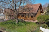 RESERVIERT - Einfamilienhaus in ökologischer Holzbauweise in Friesenheim - für den Käufer provisionsfrei - Garten mit herrlichem Nußbaum