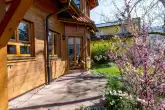 Terrasse Südseite - VERKAUFT - Einfamilienhaus in ökologischer Holzbauweise - für den Käufer provisionsfrei