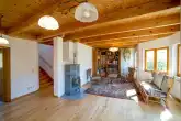 Wohn- und Esszimmer - VERKAUFT - Einfamilienhaus in ökologischer Holzbauweise - für den Käufer provisionsfrei